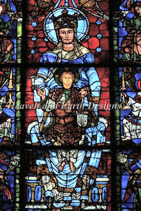 The Blue Virgin - Chartres - Click Image to Close